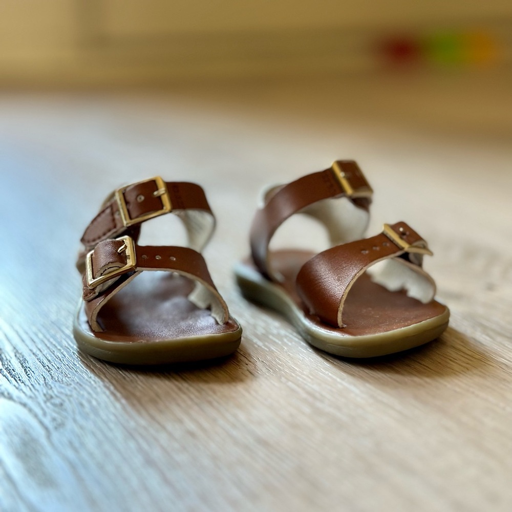 3T FootMates leather sandal tan brown